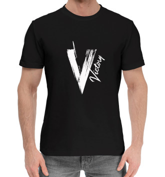 Мужская Хлопковая футболка V