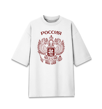 Женская Хлопковая футболка оверсайз Россия