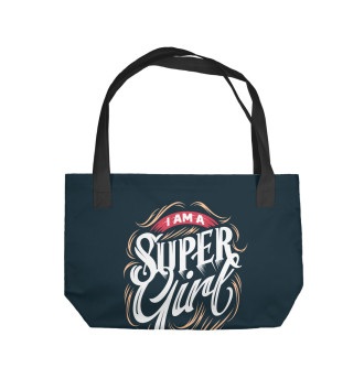 Пляжная сумка I am super girl