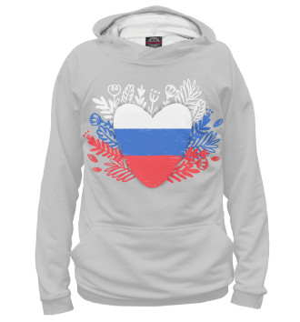Худи для девочек Сердце России