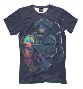Мужская футболка Космонавт и медуза