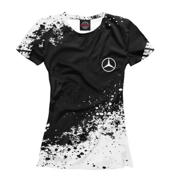 Женская Футболка Mercedes-Benz abstract sport uniform