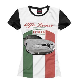 Женская Футболка Alfa Romeo
