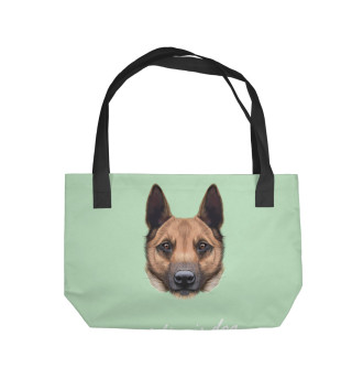 Пляжная сумка Malinois dog