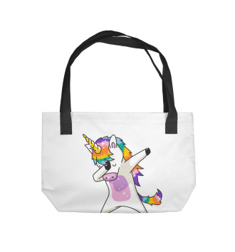 Пляжная сумка Dabbing Unicorn