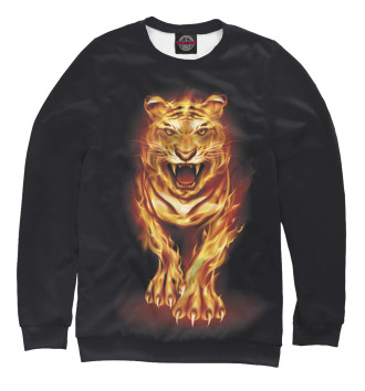 Свитшот для девочек Огненный тигр