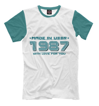 Мужская Футболка Made in USSR 1987