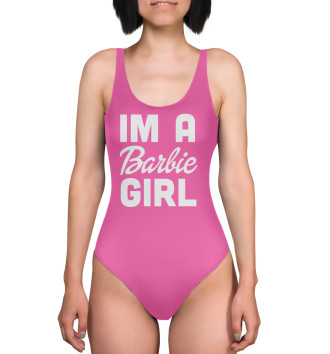 Женский Купальник-боди IM A Barbie GIRL