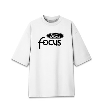 Мужская Хлопковая футболка оверсайз Ford Focus
