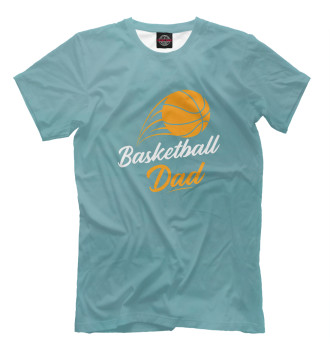 Футболка для мальчиков Mens Fathers Day Basketball