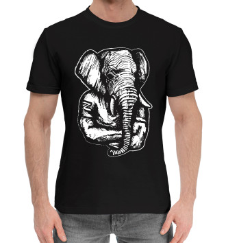 Мужская Хлопковая футболка Наш Слон