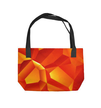 Пляжная сумка Orange Abstract