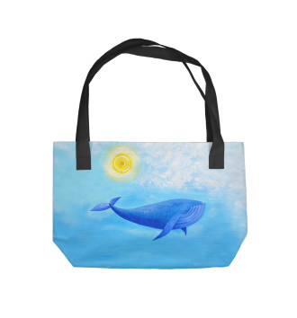 Пляжная сумка Синий кит