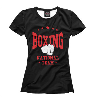 Женская Футболка Boxing National Team