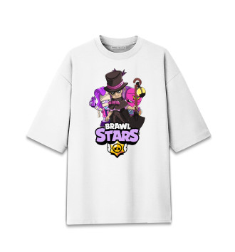 Мужская Хлопковая футболка оверсайз Brawl Stars, Mortis