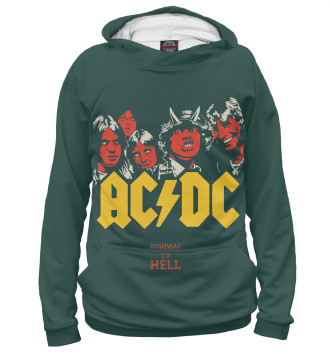 Мужское Худи AC/DC Highway to Hell