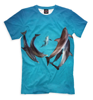 Мужская футболка Дельфины