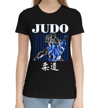 Женская Хлопковая футболка Judo