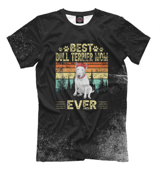 Мужская Футболка Vintage Best Bull Terrier