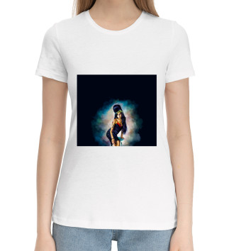 Женская Хлопковая футболка Amy Winehouse