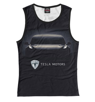 Майка для девочек Tesla Model 3