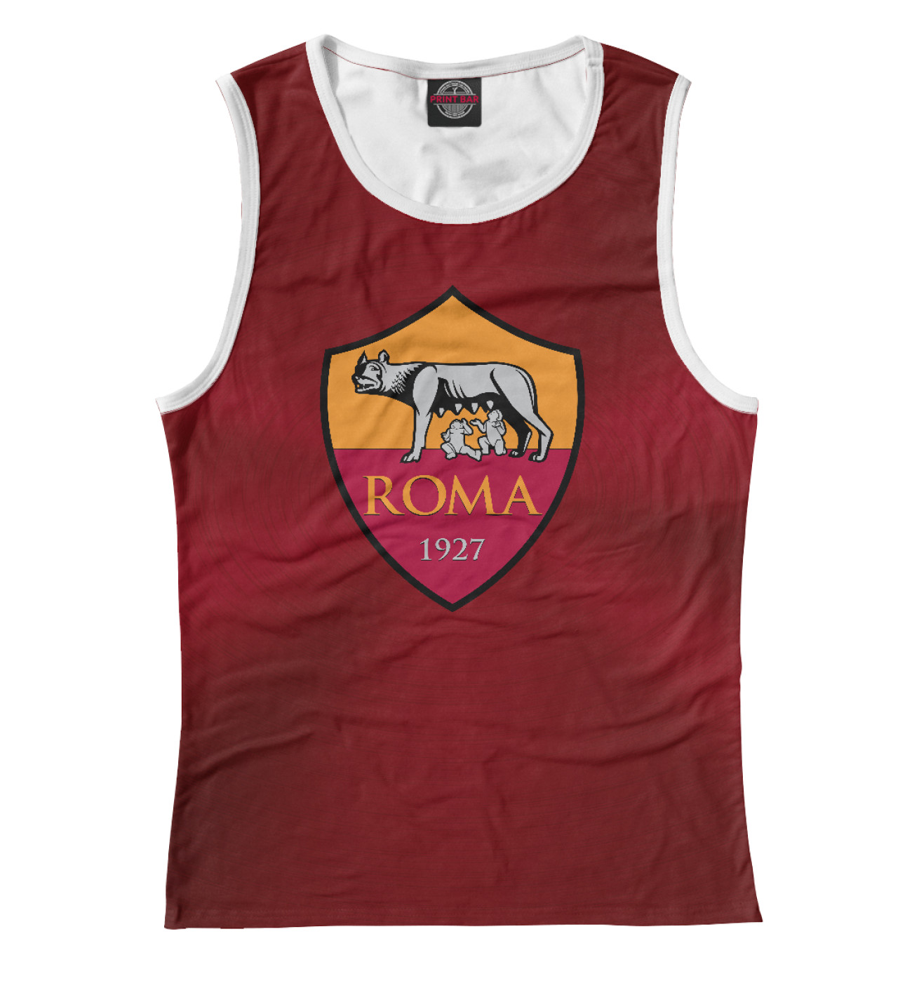 Женская Майка FC Roma Red Abstract, артикул: FTO-581967-may-1