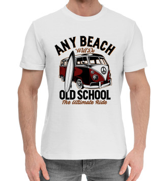 Мужская Хлопковая футболка Any Beach Old School