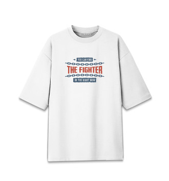 Женская Хлопковая футболка оверсайз THE FIGHTER