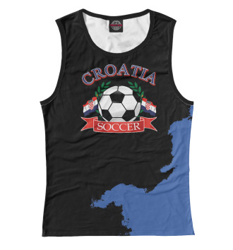 Майка для девочек Croatia soccer ball