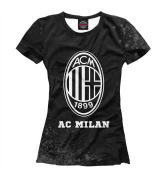 Женская Футболка AC Milan Sport Black - Брызги