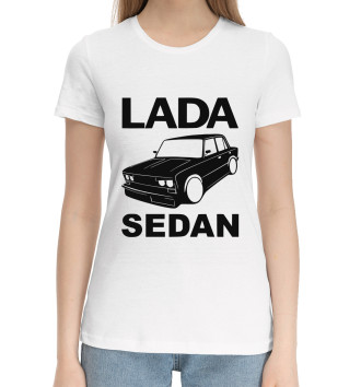 Женская Хлопковая футболка LADA