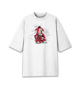 Женская Хлопковая футболка оверсайз Малыш в костюме ослика