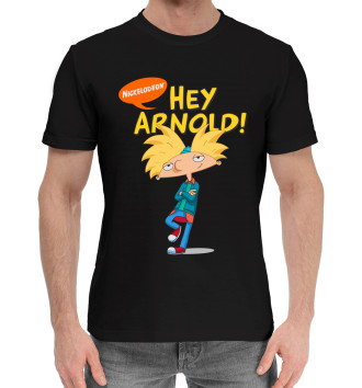 Мужская Хлопковая футболка Hey, Arnold!
