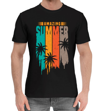 Мужская Хлопковая футболка Amazing summer