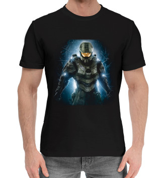 Мужская Хлопковая футболка Halo