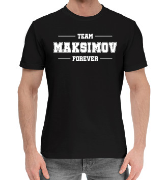 Мужская Хлопковая футболка Team Maksimov