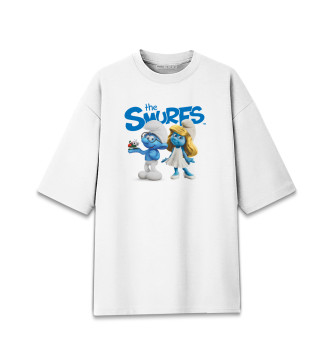 Женская Хлопковая футболка оверсайз The Smurfs