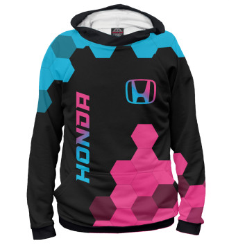 Худи для девочек Honda Neon Gradient (соты)