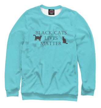 Свитшот для девочек Black cats lives matter