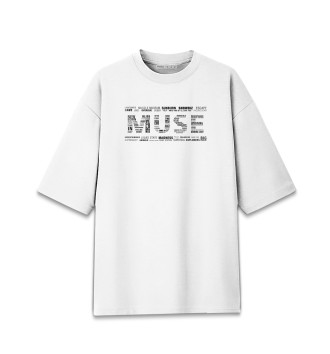 Мужская Хлопковая футболка оверсайз Muse