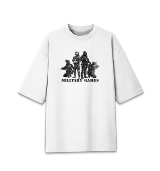 Мужская Хлопковая футболка оверсайз Military Games