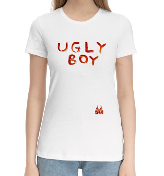 Женская Хлопковая футболка Ugly Boy