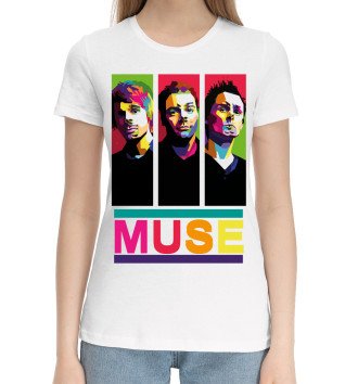 Женская Хлопковая футболка Muse