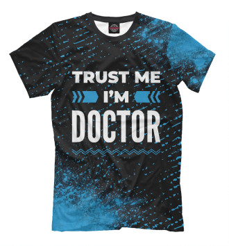 Футболка для мальчиков Trust me I'm Doctor (синий)