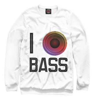 Свитшот для девочек I love Bass
