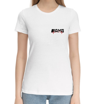 Женская Хлопковая футболка AMG пульс