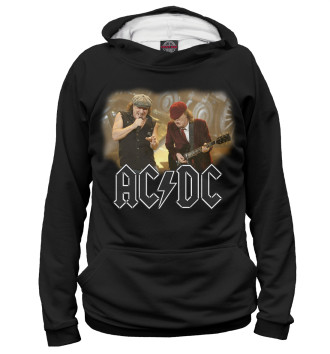 Худи для девочек AC/DC - Ангус Янг и Брайан Джонсон