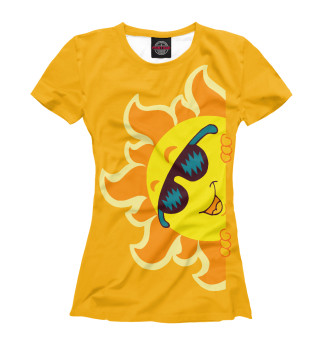 Женская футболка Солнце