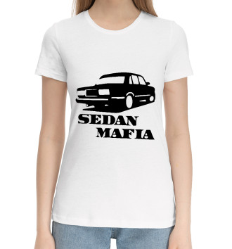 Женская Хлопковая футболка SEDAN MAFIA