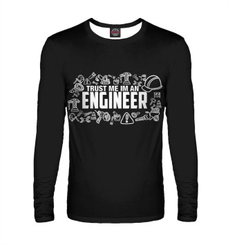 Мужской Лонгслив Trust me I am an Engineer